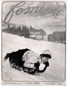 The Luge at Chamonix, from Femina by French School