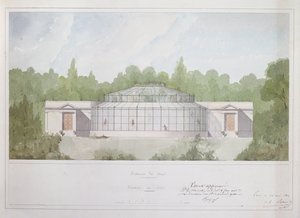 The Monkey House at the Jardin des Plantes in Paris, 1835 by French School