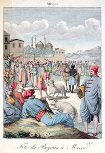 The Muslim Festival of Eid-el-Kabir in Morocco, 1811 by French School