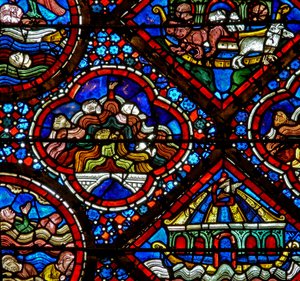 The Noah Window: The Flood by French School