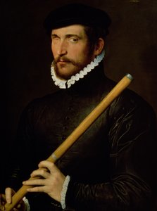 The One-Eyed Flautist, 1566 by French School