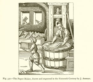 The Paper Maker by French School