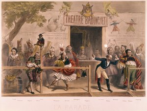 The Parade, caricature of Napoleon III and his court, from La Menagerie Imperiale