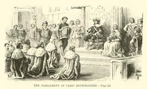The Parliament of Paris Reprimanded