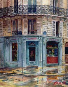 The Petrossian Caviar shop in Paris by French School
