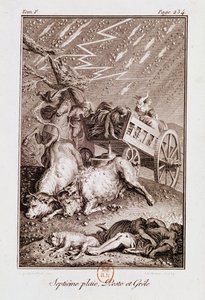 The Plagues of Egypt: The Plagues of Diseased Cattle, Boils and Hail, from 