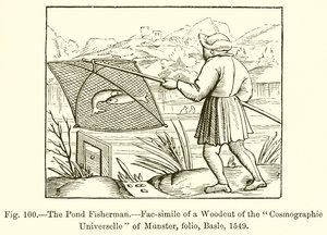 The Pond Fisherman by French School