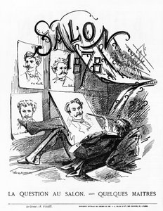 The Question at the Salon - Any masters? Paris Salon of 1878