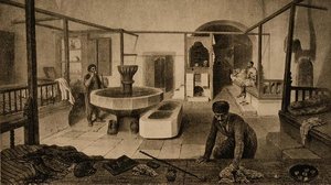 The Rest Room of the Tartar Baths by French School