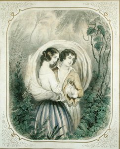The Return from the Walk, from Paul et Virginie by Henri Bernardin de Saint-Pierre by French School
