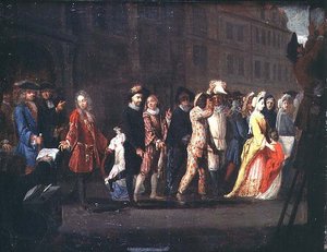 The Return of the Comedians After the Suppression of the Comedie Italienne