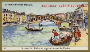 The Rialto Bridge and the Grand Canal of Venice