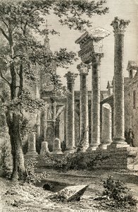The Roman Theatre, Besancon, in the 19th Century, from 