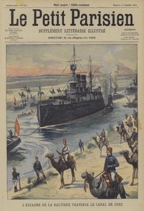 The Russian Baltic Fleet Passing Through the Suez Canal by French School