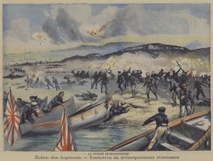 The Russo-Japanese War: an attempted landing of Japanese troops is repelled