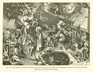 The Sabbath: St. James the Elder combating the Diabolical Enchantments of a Magician by French School