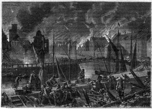 The Second Battle of Copenhagen (16 August-5 September 1807) British bombardment of Copenhagen during the Napoleonic Wars