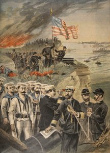 The Spanish American War: Landing at Guantanamo by French School