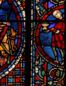 The St Lubin Window: Donors - Wine Makers by French School