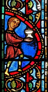 The St Lubin Window: Donors - Wine Makers by French School