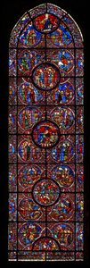 The St Lubin Window: Scenes from the Life of by French School