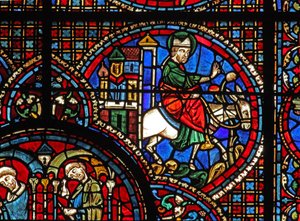 The St Lubin Window: Visits His Diocese by French School