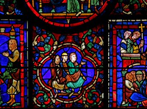 The St Martin window: decorative by French School