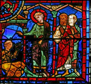 The St Martin Window: The Saint Revives a Person from Death