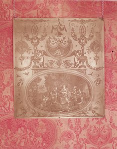 The Story of Telemachus, plate for printing on Toile de Jouy fabric by French School