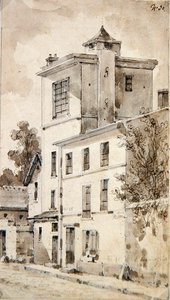 The Tower where Louis-Jacques Daguerre made his discoveries by French School
