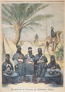 The Tuareg Caravan at the Winter Velodrome, illustration from Le Petit Journal