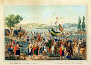 The Turkish Troops on Campaign by French School