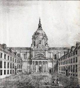 The University of the Sorbonne - Alphabet Picturesque des Monumens de Paris c.1840 (engraving)