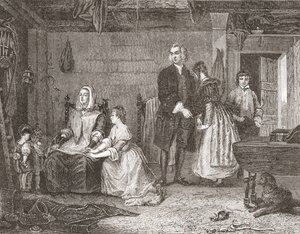 The Vicar of Wakefield Reconciling His Wife to Olivia (detail)