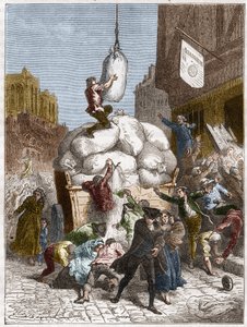The War of Flours: Pillage of bakeries in Paris, around 1775 (first of the French Revolution)