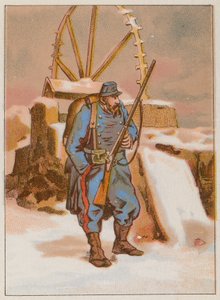 The Watchman Advances at the Prussian Siege of Paris by French School