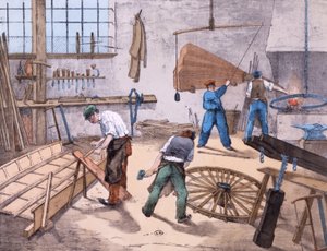 The Wheelwright, c.1860 by French School