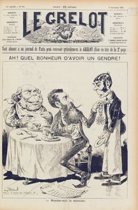 The Wilson Affair, front cover of Le Grelot, 27th November 1887