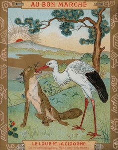 The Wolf and the Crane, one of Aesop