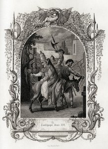 The Antipope John XVI (997 to 998). Engraving to illustrate Histoire des popes by Maurice Lachatre, Librairie du Progres, Paris by French School