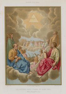 The apostles Saint Peter and Saint Paul by French School