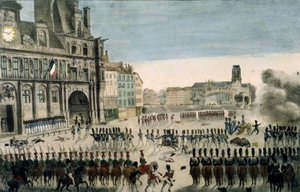 The attack on the Hôtel de Ville de Paris, July 28 by French School