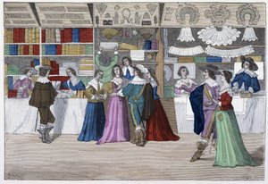 The Boutiques of the Gallery of the Courthouse under Louis XIII - in 