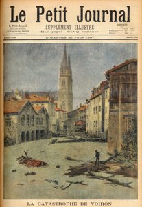 The catastrophe (flooding) of the village of Voiron (Isère) France in 