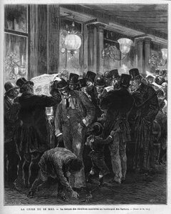 The Crisis of 16 May 1877: Reading the Latest News on the Boulevard des Italians in Paris by French School