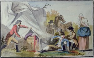 The Death of Francois Pilatre de Rozier by French School