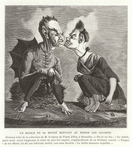 The Devil and His Wife Giving Birth to the Jacobins, French Revolution