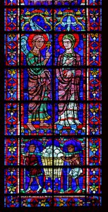 The Donors - Bakers - and the Annunciation