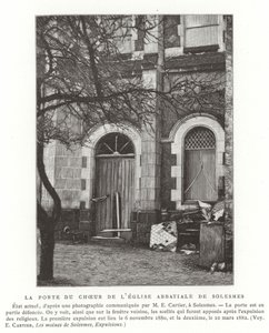 The Door to the Choir of the Abbey Church of Solesmes