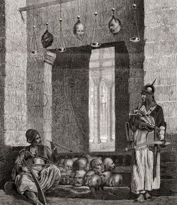 The Doorway to the Mosque El Assaneyn in Cairo, Egypt, from 